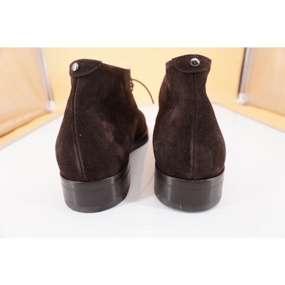 Canali Dark Brown Suede Chukka Hiking Boots Size 12 Lace Up $645 New Ankle main image 11